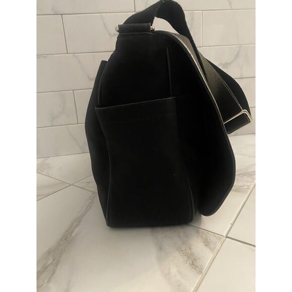 Coach Original Messenger Bag Blk Canvas Leather - Picture 5 of 14